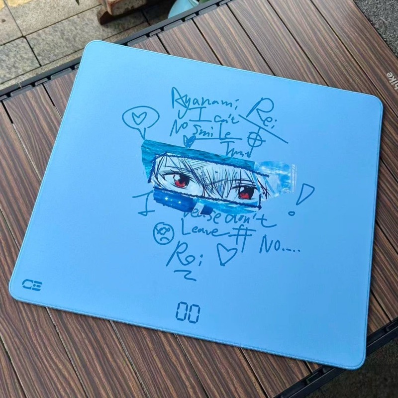 Gaming Accessories Anime - Evangelion Rei Ayanami Muismat Anime Afdrukken