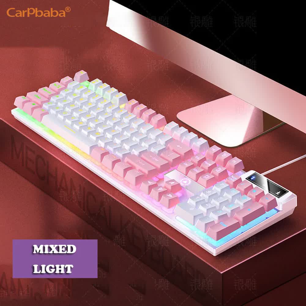Gaming Hand Accessories - Carpbaba K500 104-toetsen USB bedraad gamingtoetsenbord