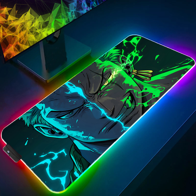 Gaming Accessories Anime - EEN STUK Zoro Muismat RGB Gaming