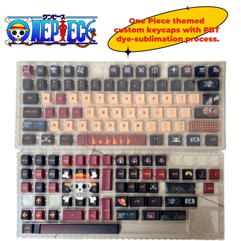 Gaming Accessories Anime - One Piece anime-personage geïnspireerde PBT hot-sublimatie