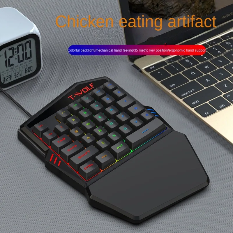 T-WOLF Tf900 One-Handed Keyboa - Gaming Hand Accessories recensie en prijs